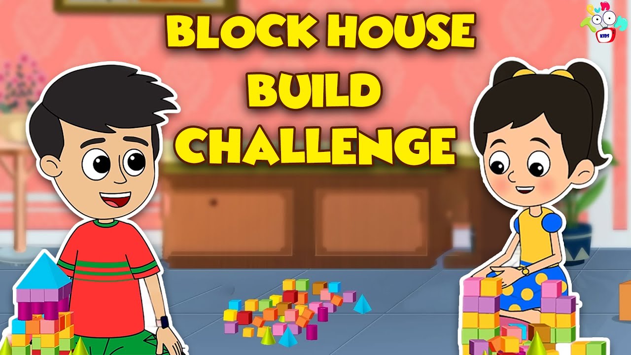 BLOCK HOUSE Build Challenge | Animated Stories | English Cartoon | Moral Stories | PunToon Kids