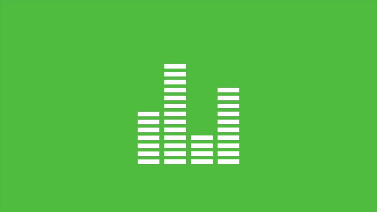 Music equalizer green screen || Audio spectrum