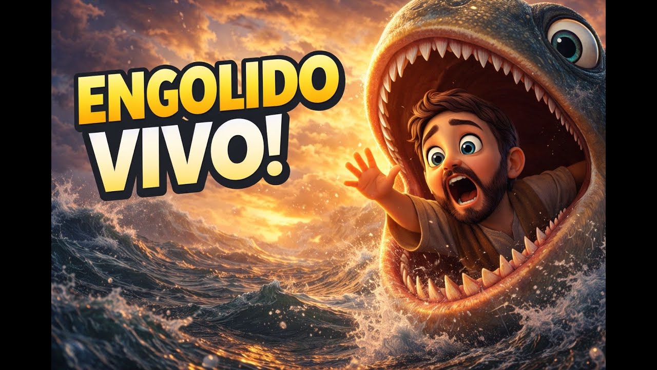 Você Pode FUGIR de Deus? Jonas Tentou... Veja o Que Aconteceu! 🌊😭
