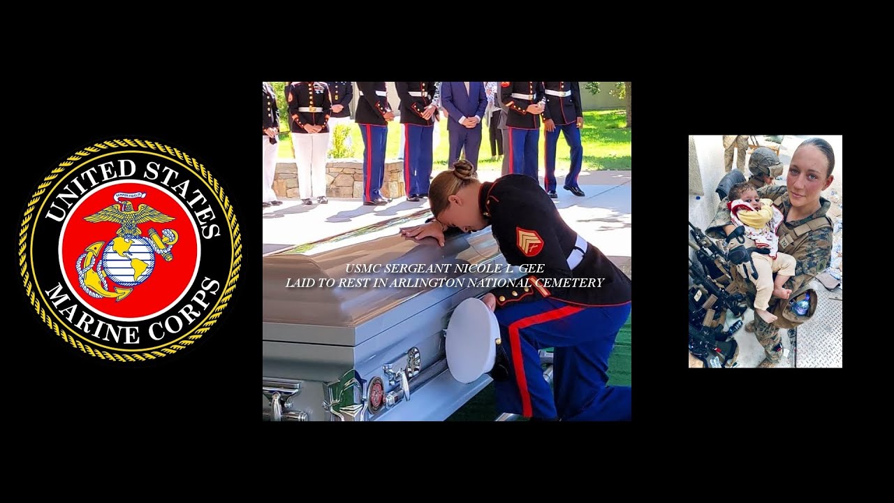 USMC SERGEANT NICOLE L  GEE LAID TO REST IN ARLINGTON NATIONAL CEMETERY