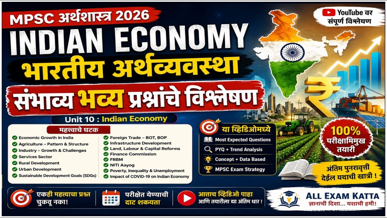 #MPSC/SET/NET Economics 2026 | Unit_10 Expected Questions Analysis_अर्थशास्त्र विषय संभाव्य #Part 1
