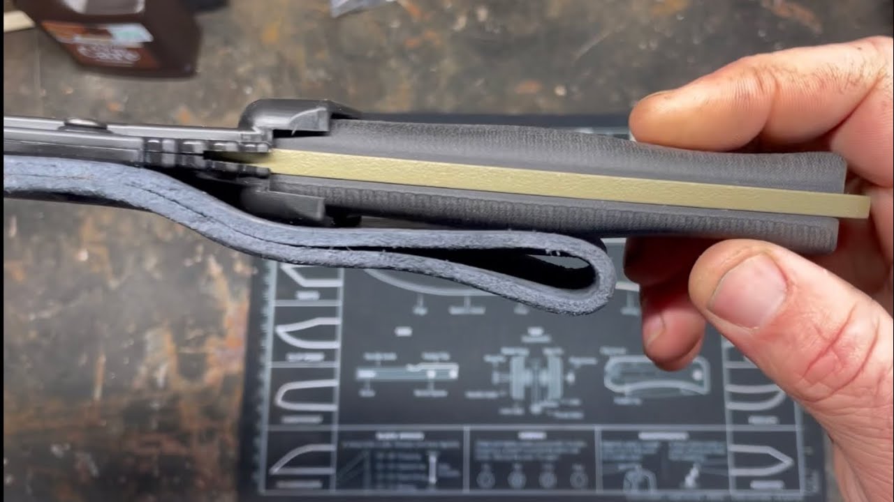 ESEE 6 leather belt loop mod.