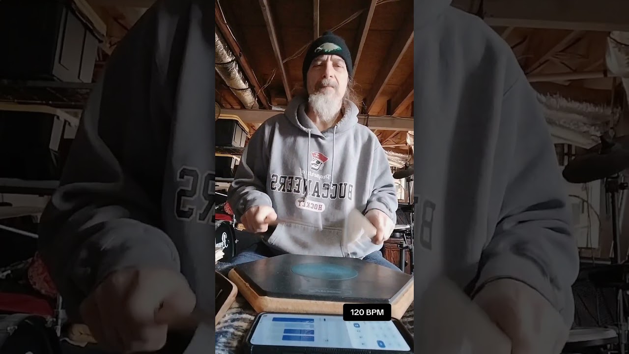 Clean, Single, Double, & Triple Paradiddles at 120 BPM | Control Over Speed 