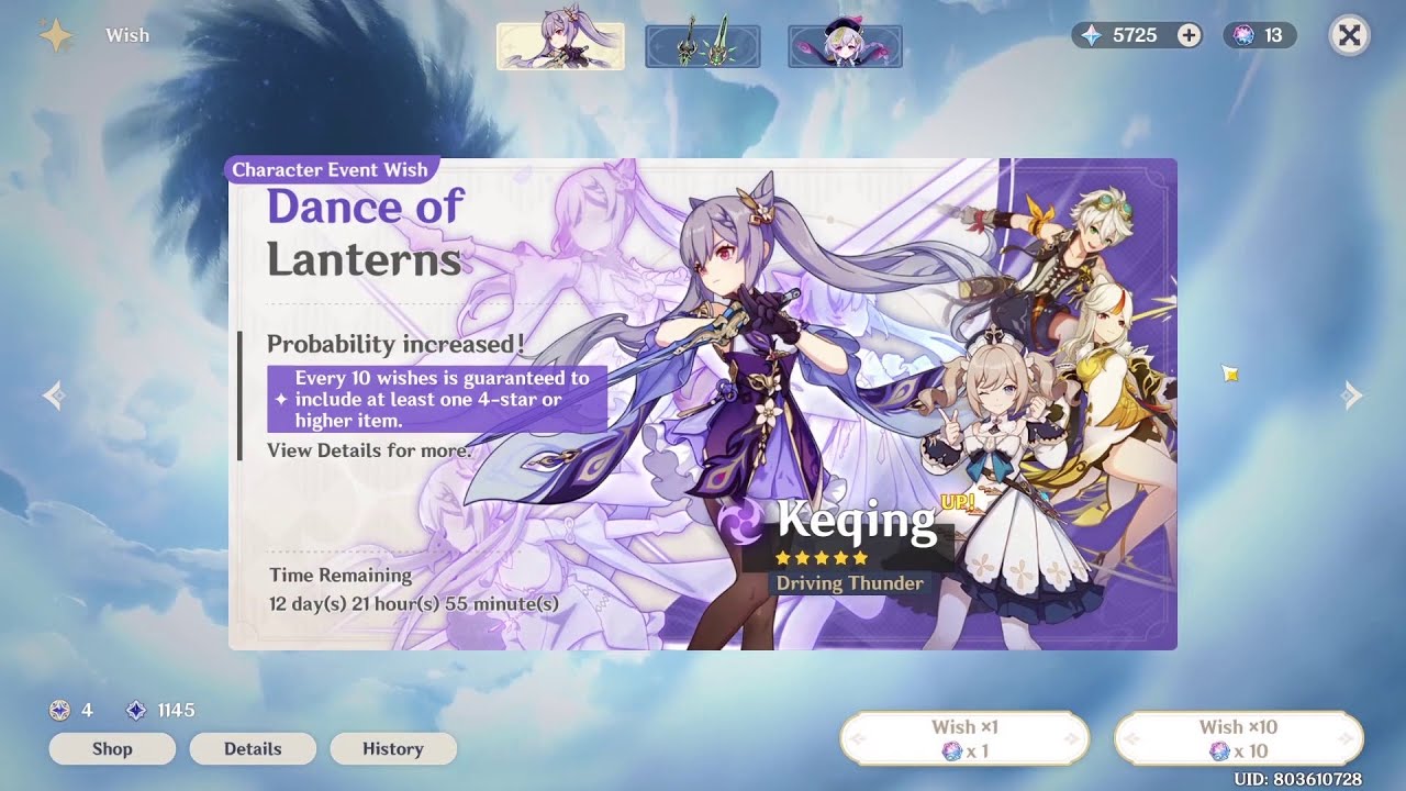 Pulling on the NEW Keqing Banner