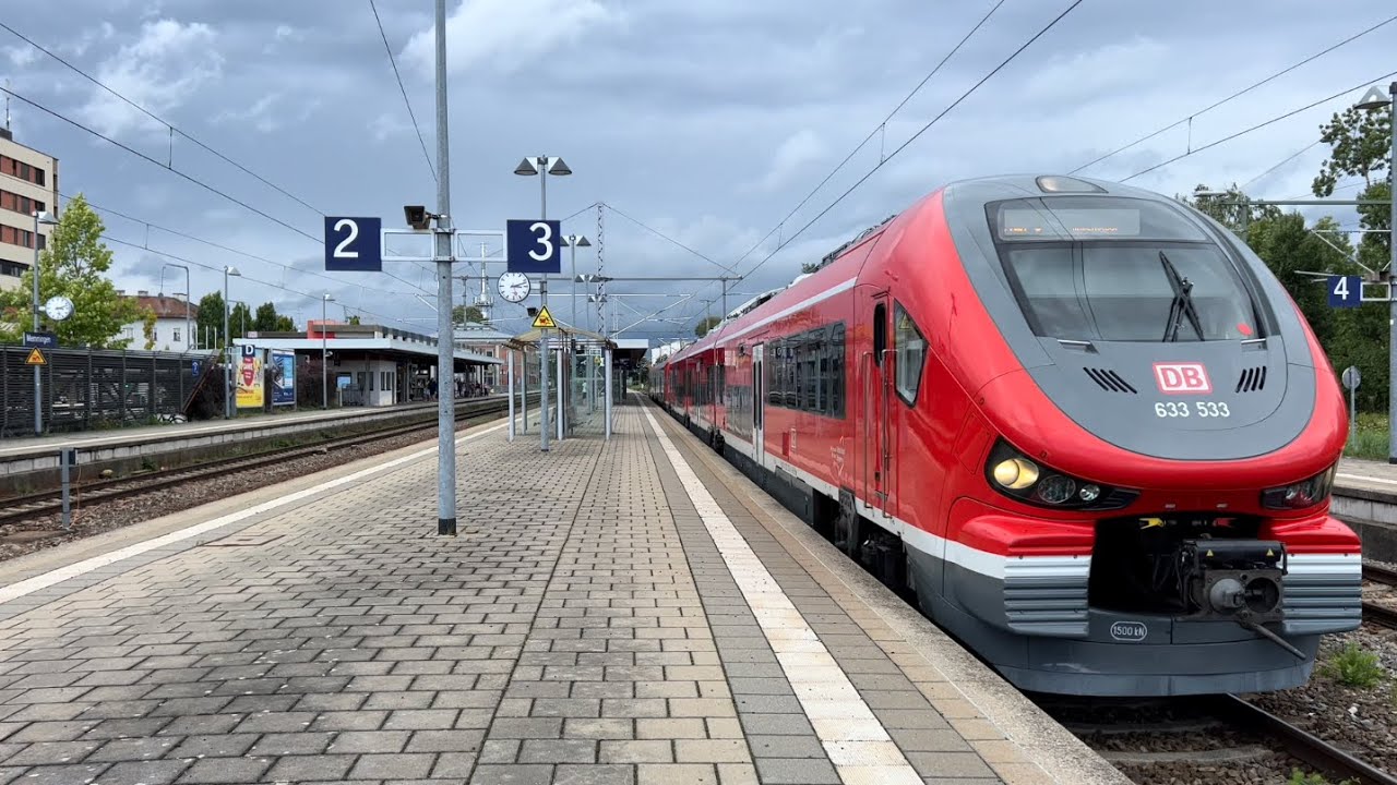Bahnverkehr in Memmingen (01.08.2023)