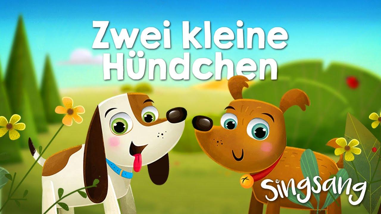 Zwei kleine H&uuml;ndchen - Singsang - Lieder f&uuml;r Kinder🎺☀️