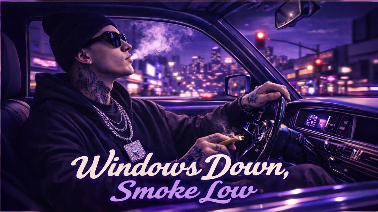 Windows Down, Smoke Low — 420 Vibe Music | Chill Rap • Bluesy Hip-Hop • Stoner Mood