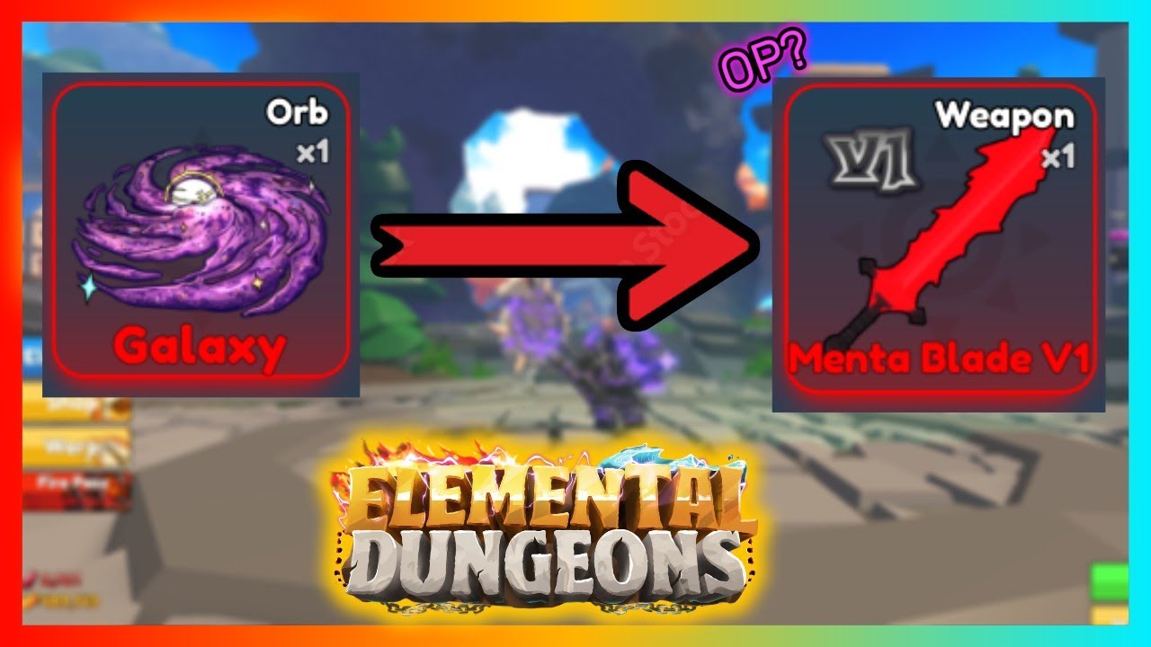 Menta Blade V1 Showcase | Is It Secretly OP? | Elemental Dungeons