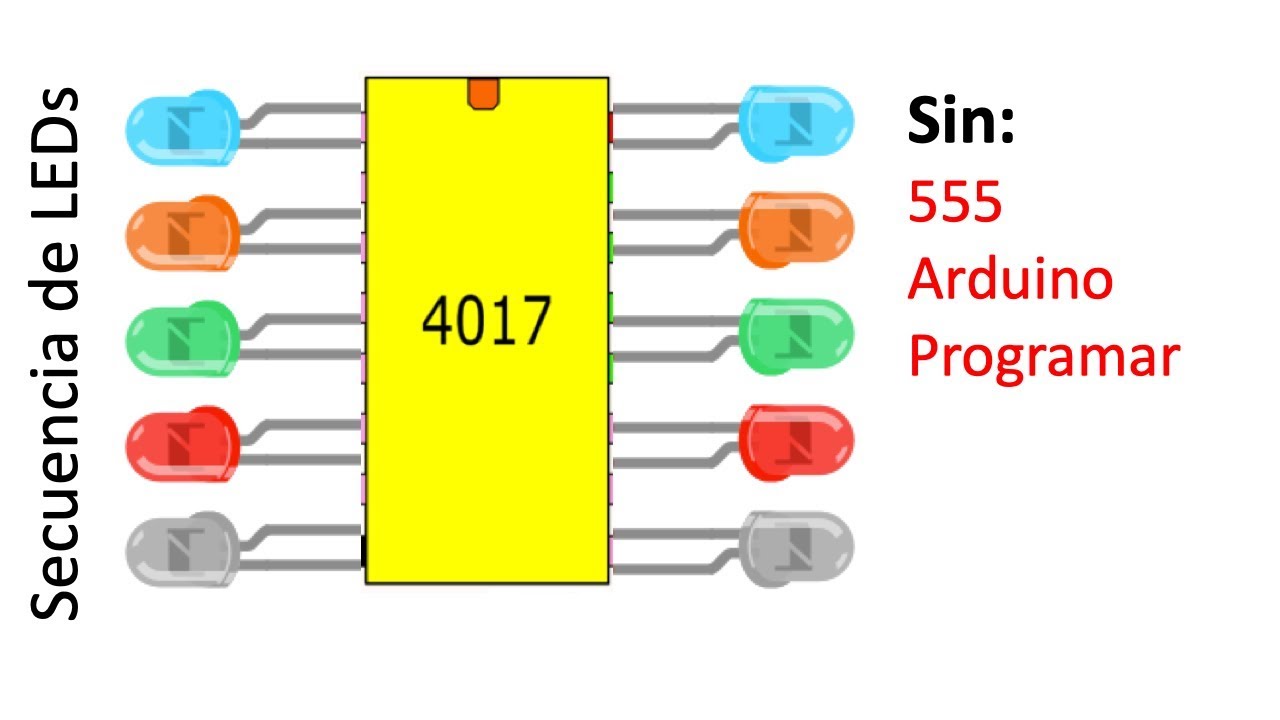 Secuencia de luces muy fácil de hacer,  sin 555, sin Arduino, sin Programar