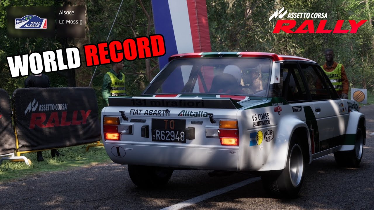 Assetto Corsa Rally | World Record | Fiat 131 Abarth 1976 | Alsace  La traversée de la Mossig