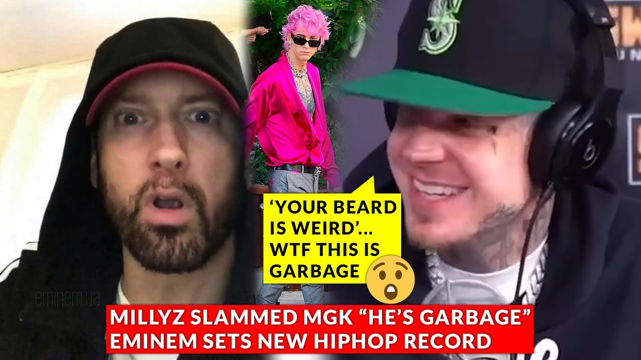 Millyz SLAMMED MGK “He’s GARBAGE”, Eminem Sets NEW Hip hop Record, Stallone Bumping Eminem