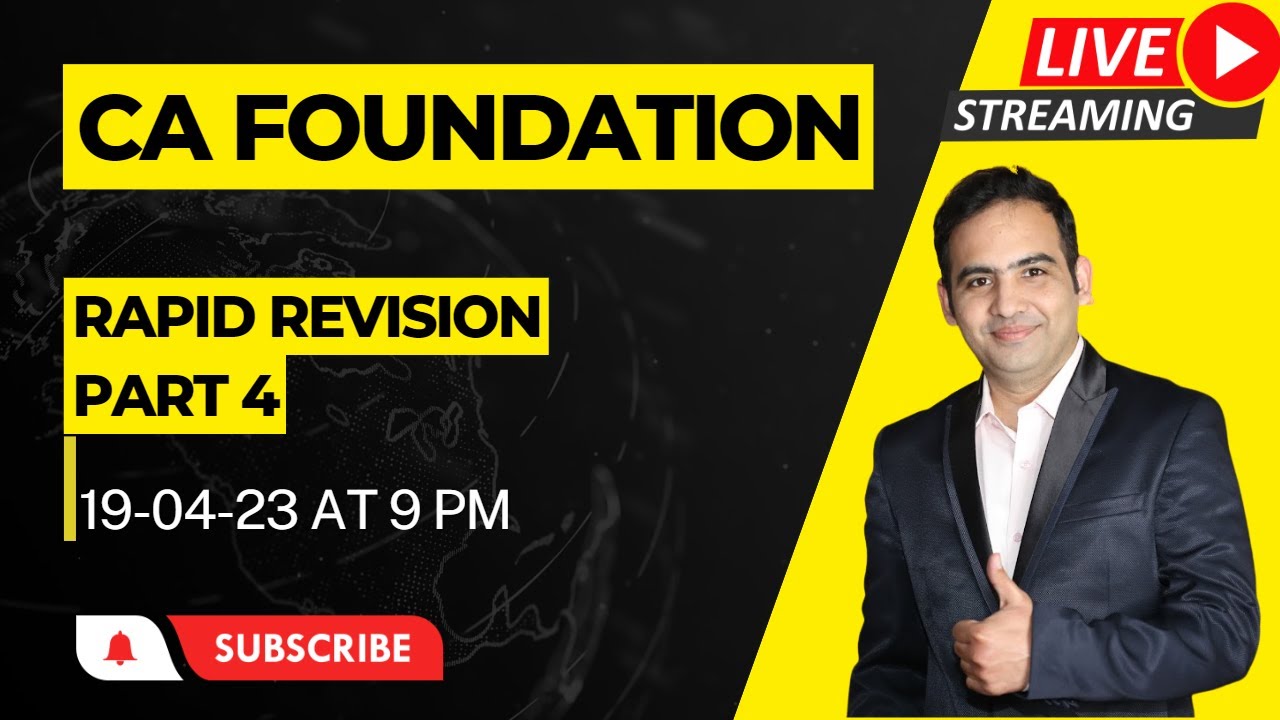 CA FOUNDATION LAW  | RAPID REVISION  PART 4