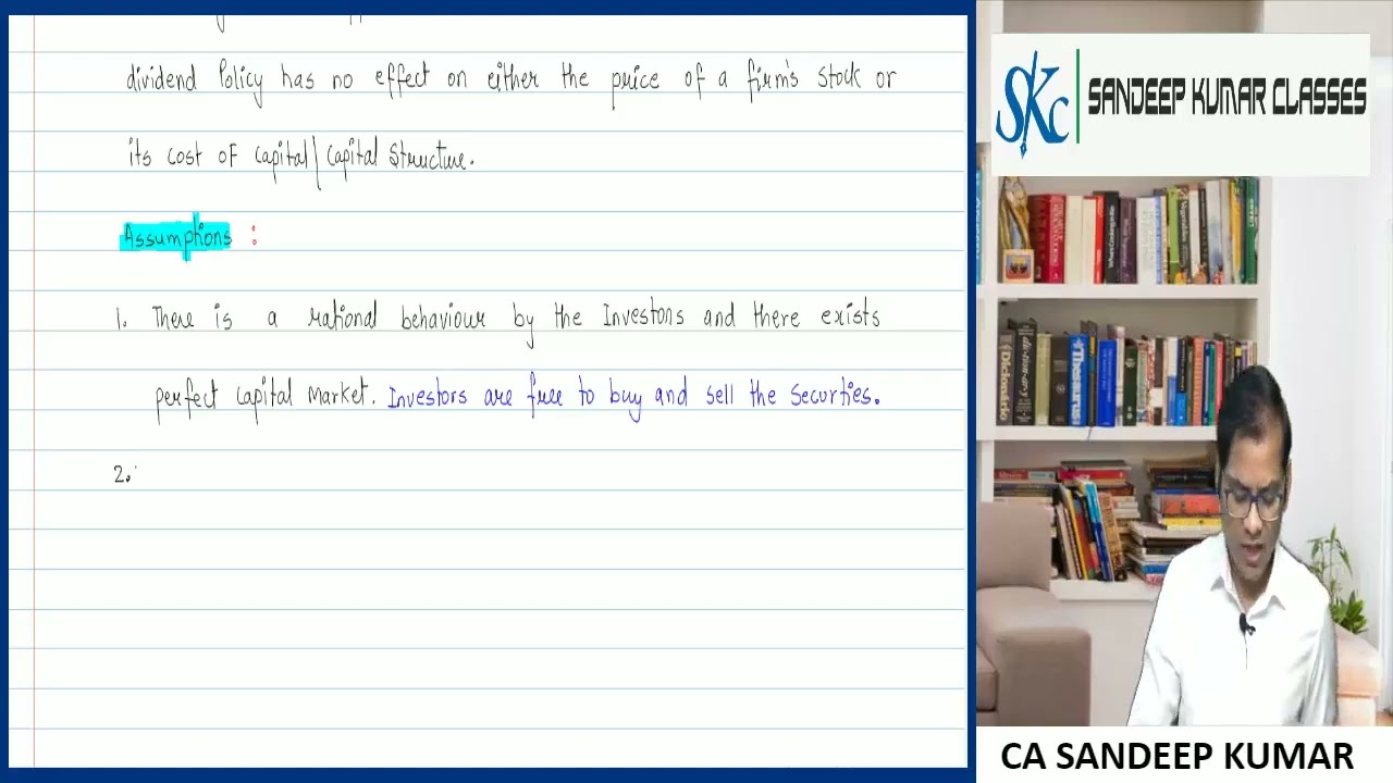 CA INTER - FM | Group II | Dividend Decision | Class 5 |