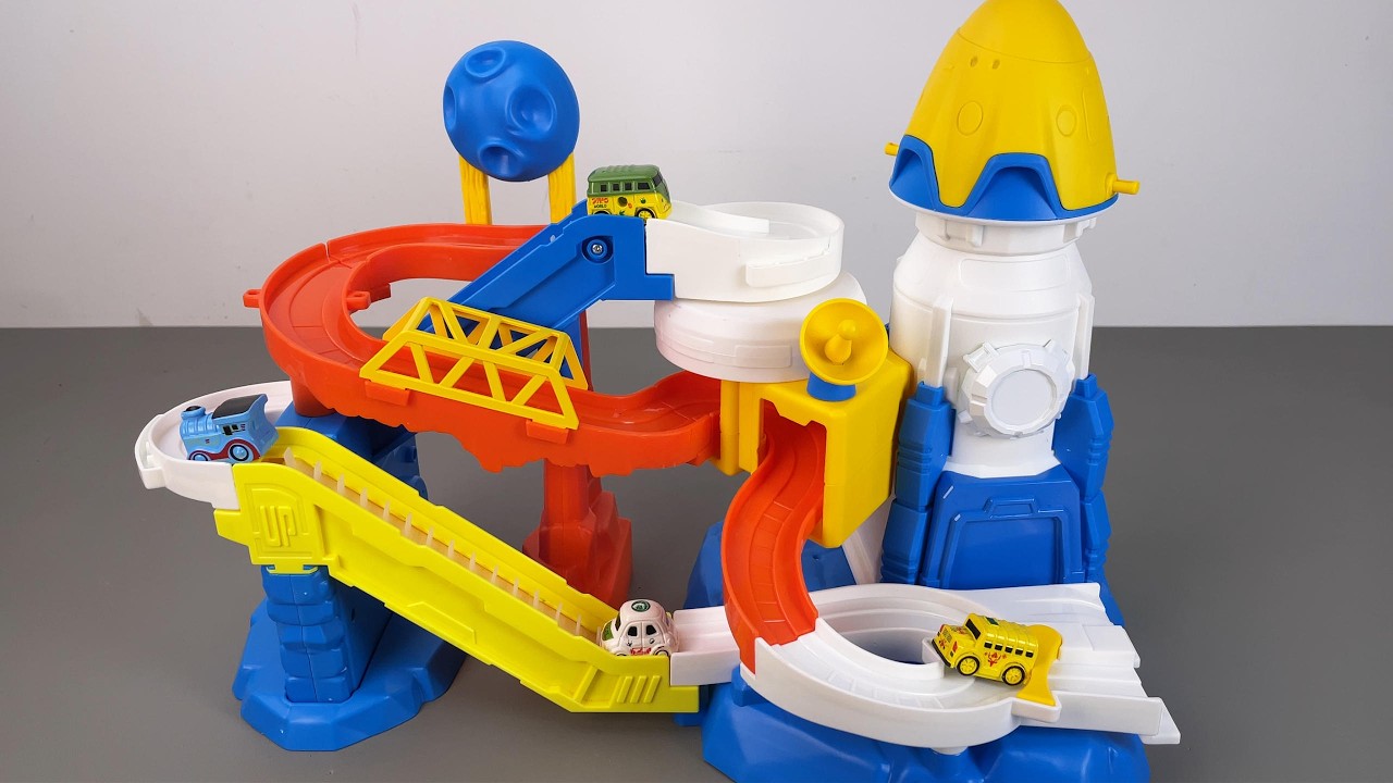 9 Minute ASMR Toy Unboxing: Train Track Assembly and Obstacle Course Playground Toy | Toy Review
