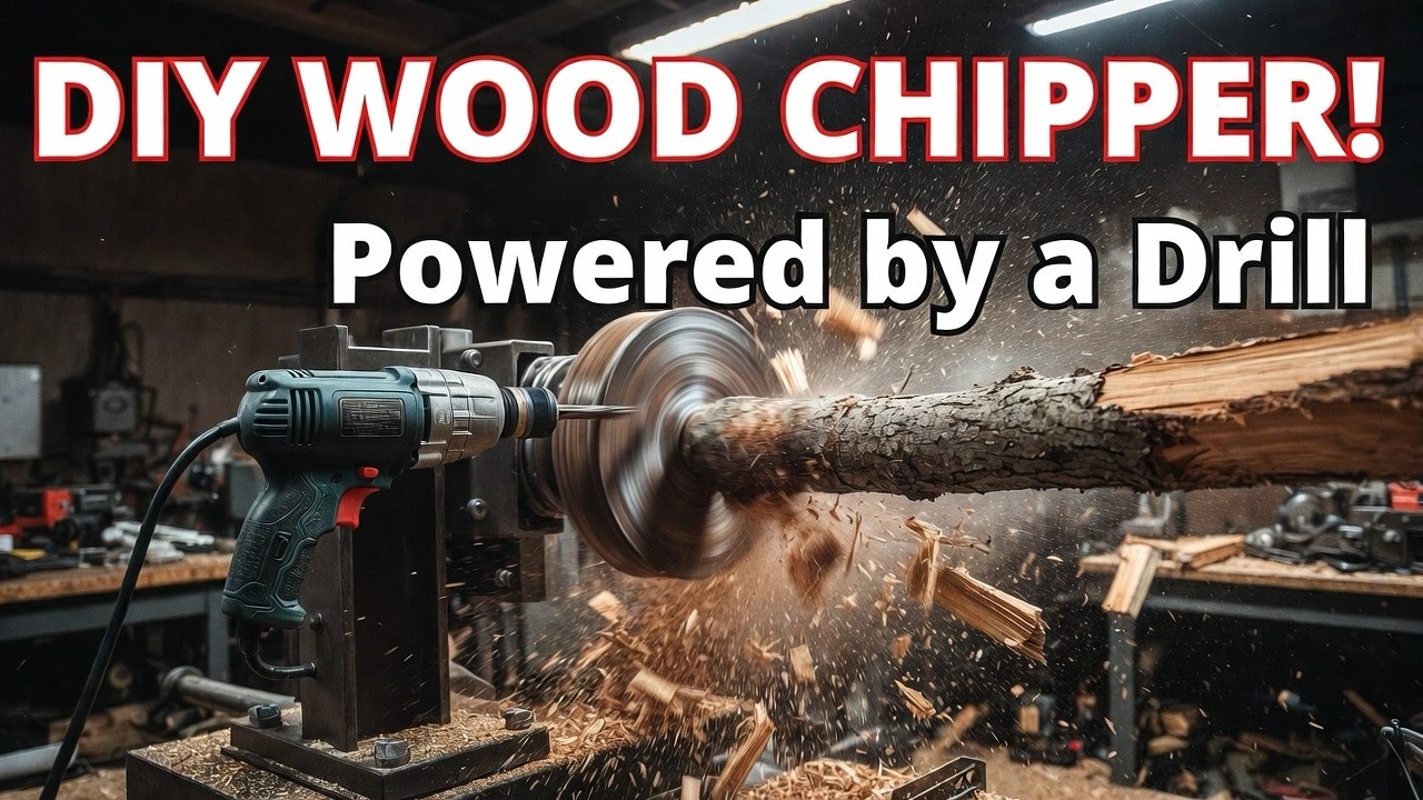 How to Make a Simple Spiral Wood Chipper Using a Drilling Rig