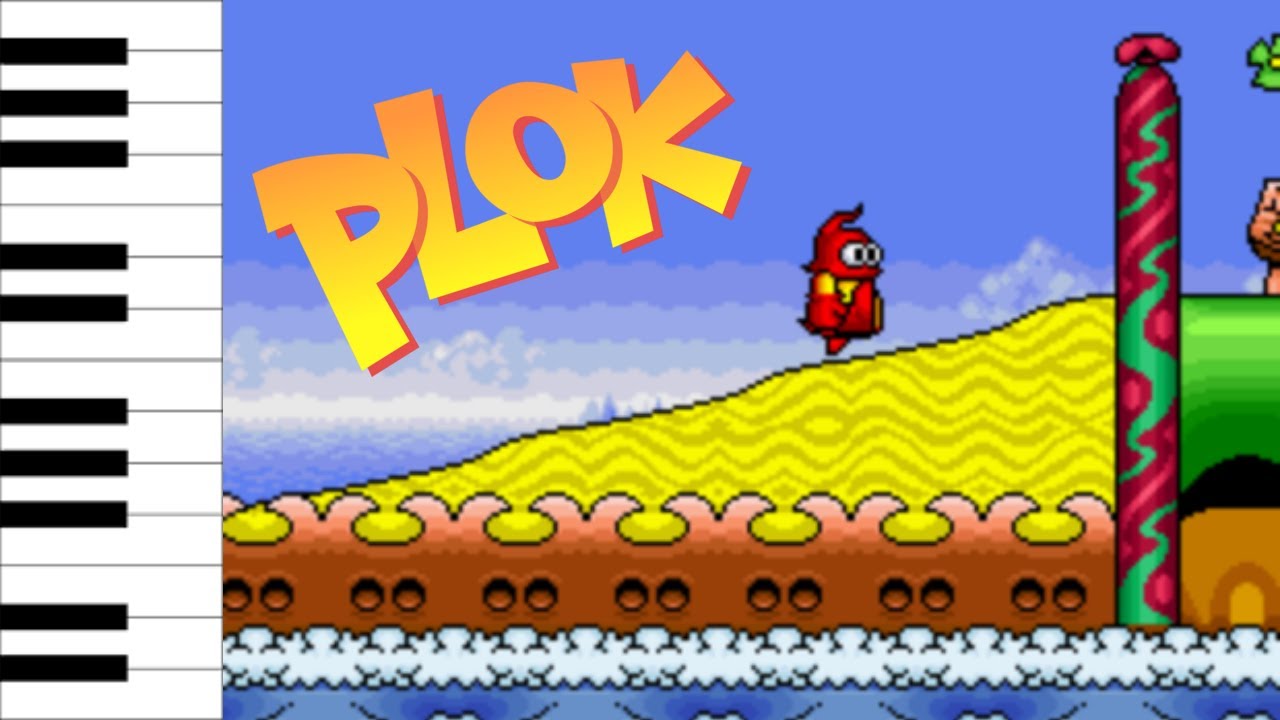 Beach Theme (Plok) On Piano