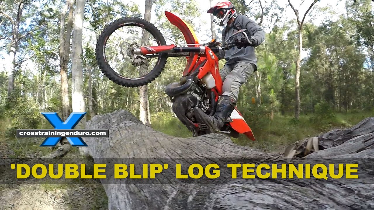 How to do the 'double blip' log hop technique︱Cross Training Enduro