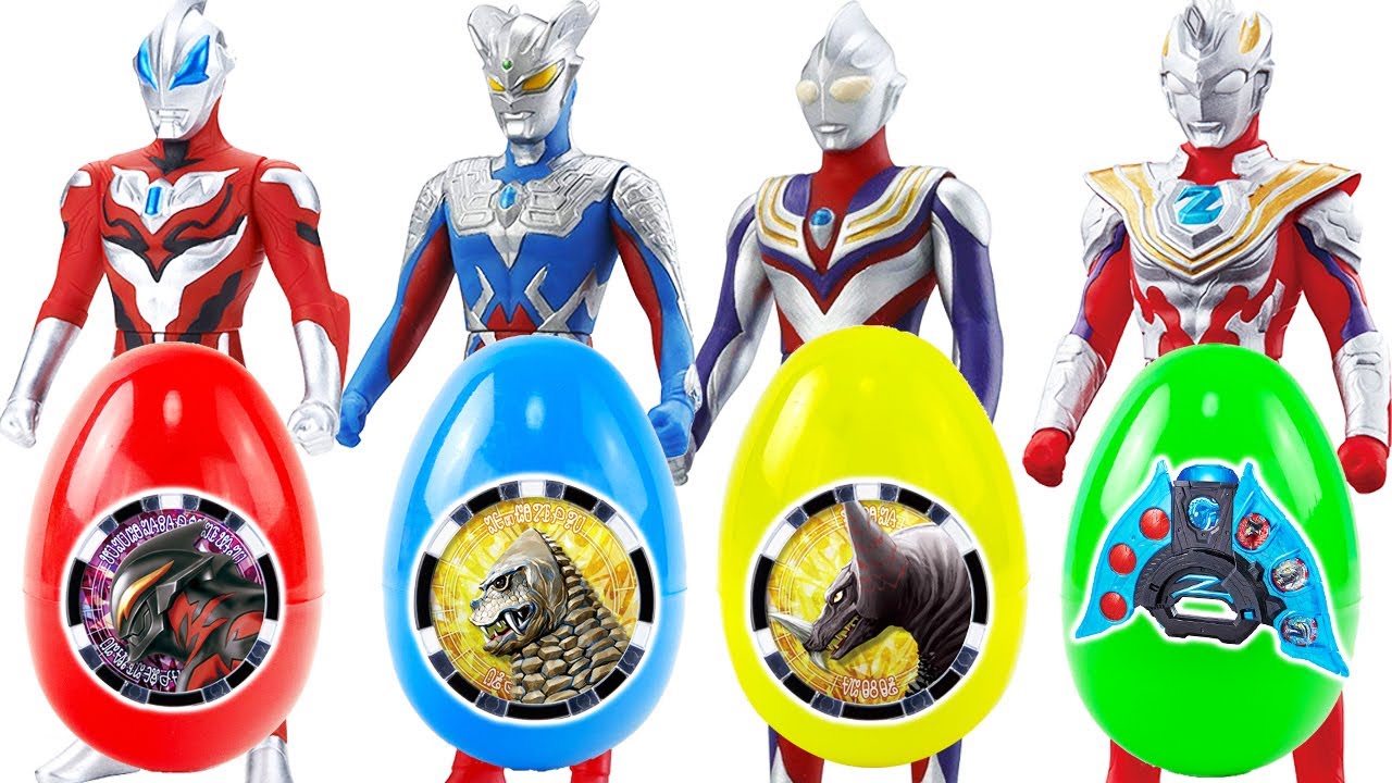 奥特曼勋章奇趣蛋益智拼图玩具 ultraman surprise egg toys 超人力霸王