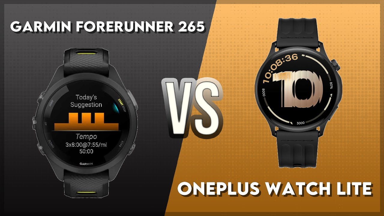Garmin Forerunner 265 vs OnePlus Watch Lite Comparison