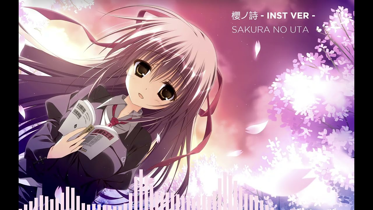 Sakura no Uta - Instrumental (turn on captions)
