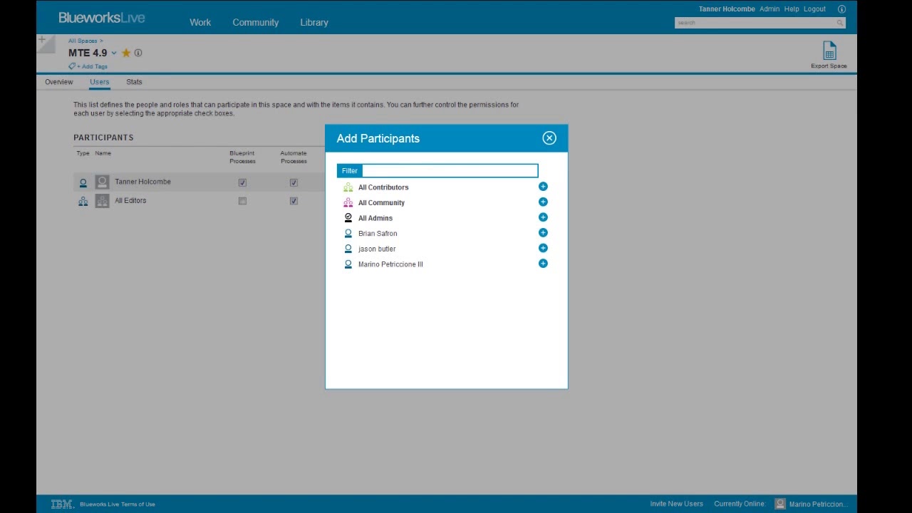 IBM Blueworks Live - Advanced demo