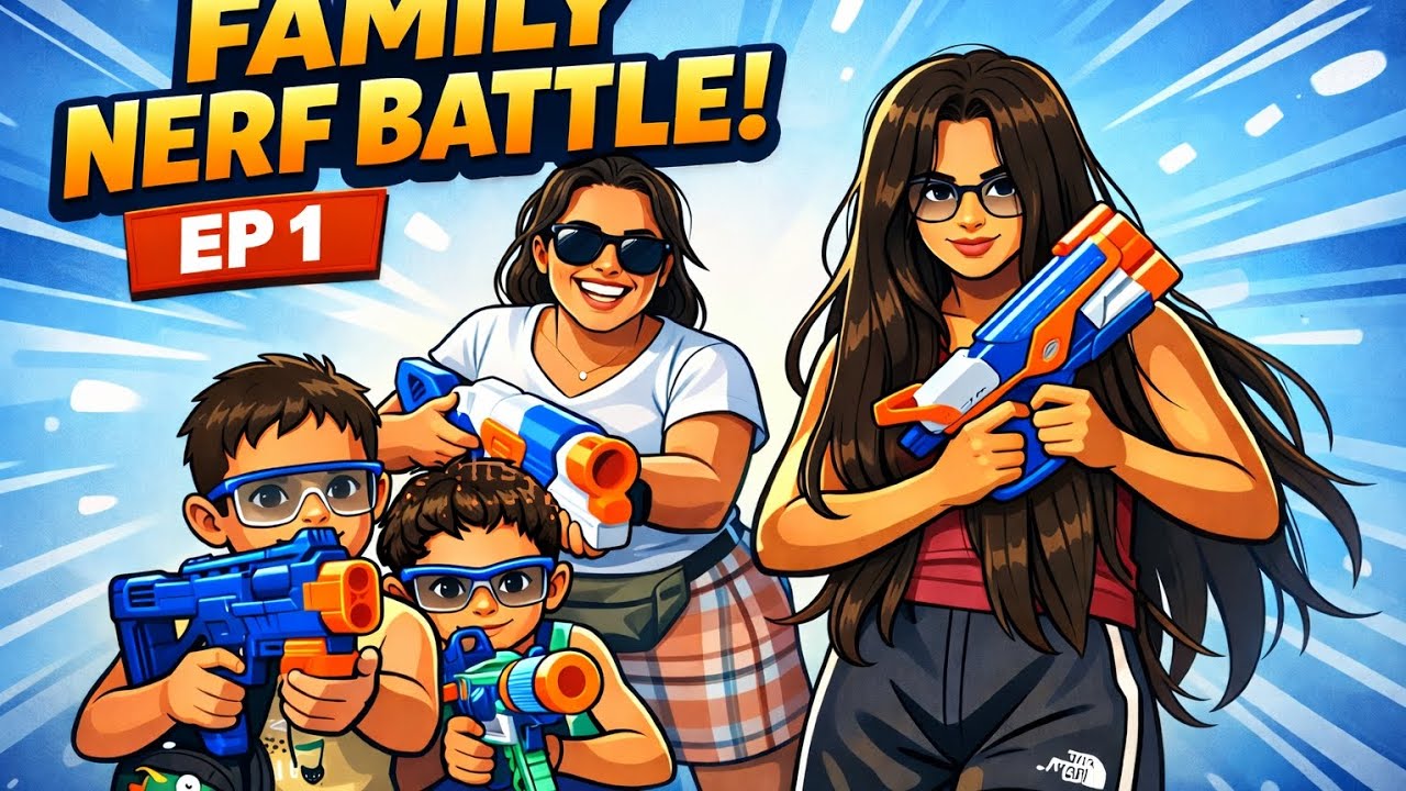 Nerf War in a New Map! 