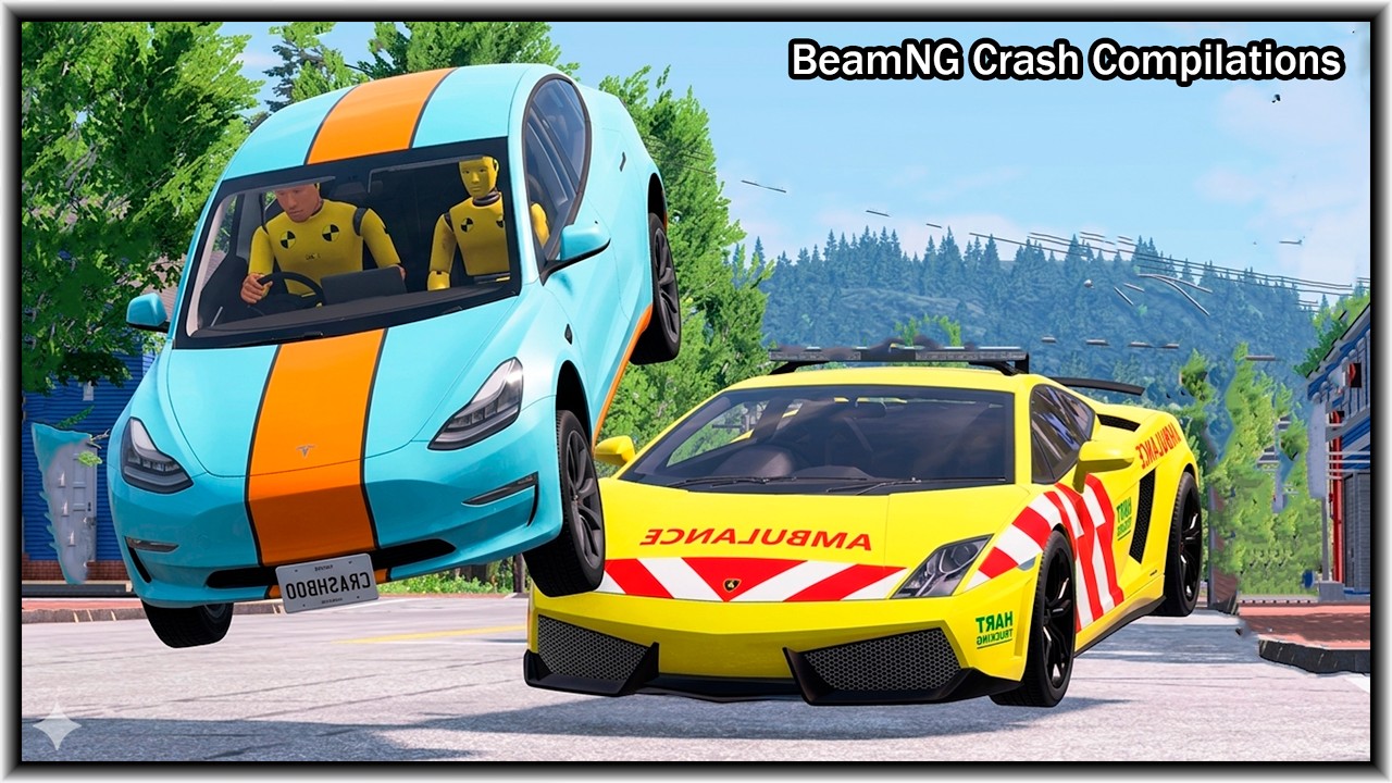 What Happens When Cars Lose Control at High Speed? | BeamNG.drive Crashes #9