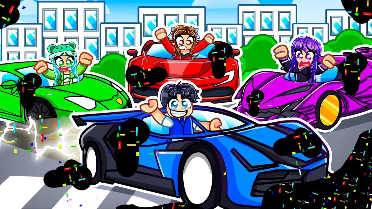 CORRUPTED CAR SPEEDRUNNER vs HUNTERS In DRIVING EMPIRE! (Roblox)