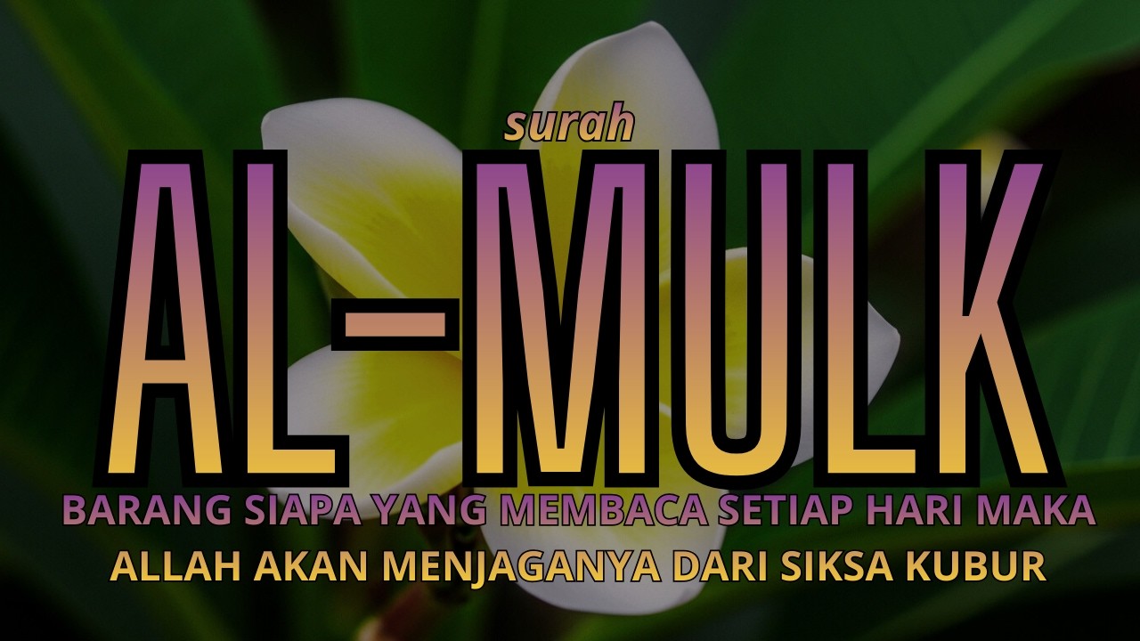 🔥 Surah Al-Mulk | Penjaga Malam, Pelindung Alam Kubur 🌙Dzikir Malam