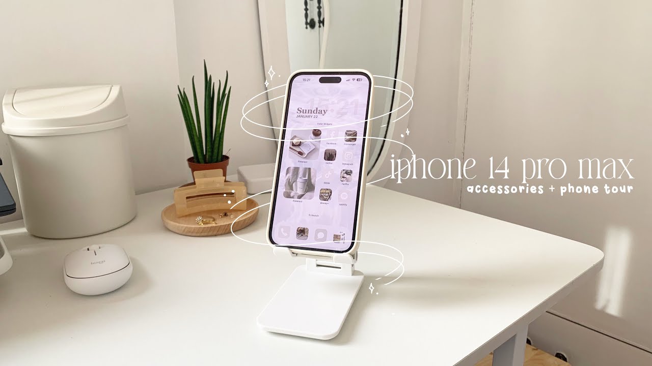 iphone 14 pro max 🧚🏻‍♀️ phone cases, accessories + quick phone tour 🫧