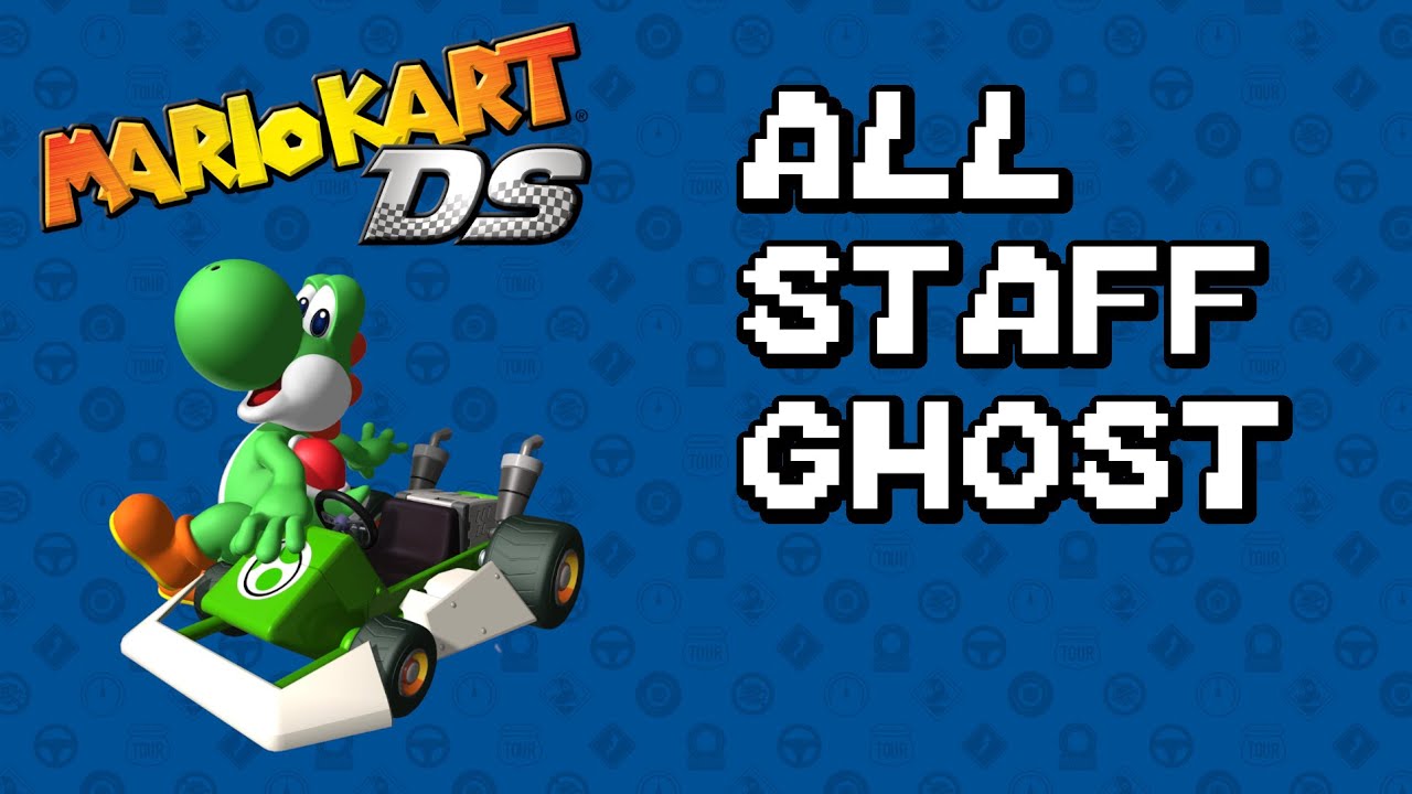 All Staff Ghost in Mario Kart DS with Input Viewer