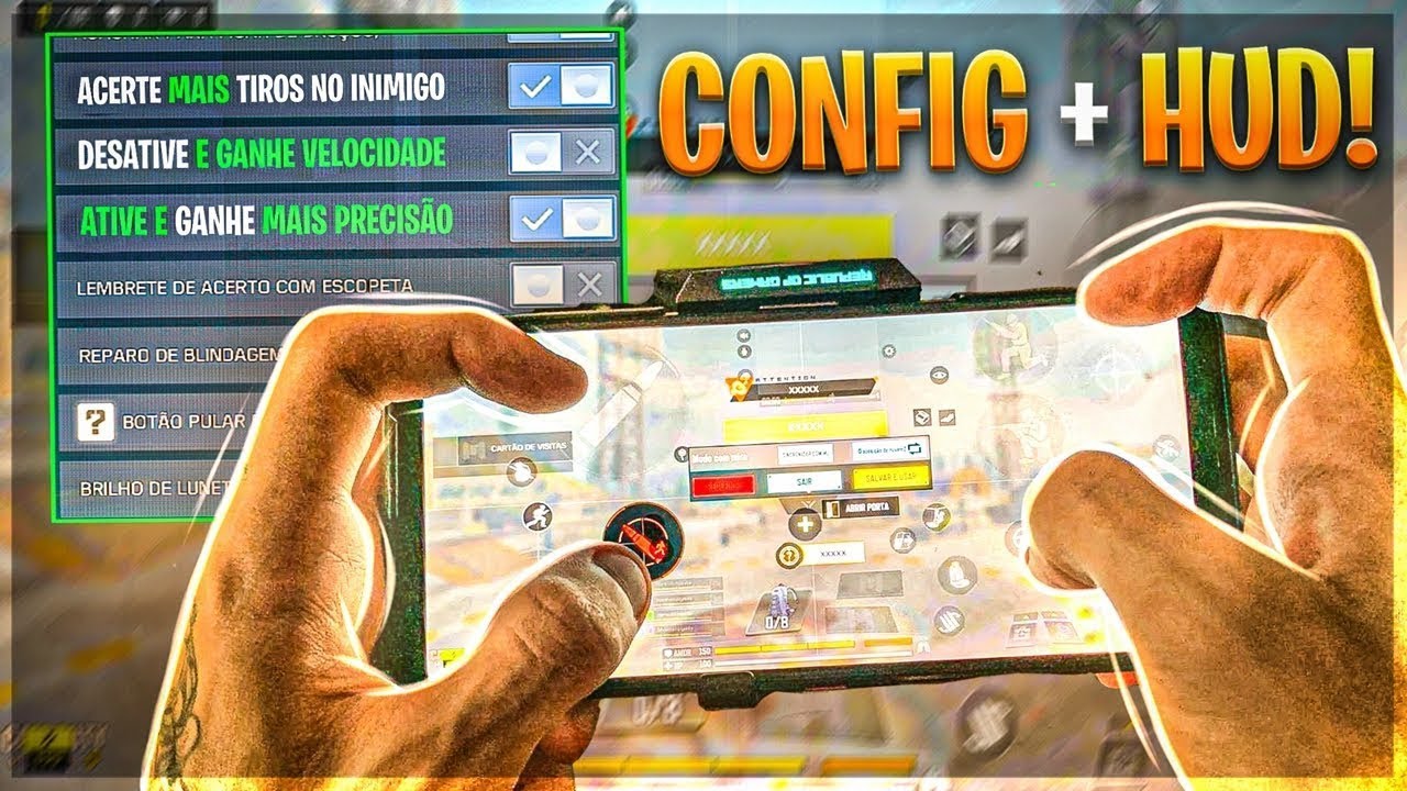 as MELHORES CONFIGURAÇÕES para o BATTLE ROYALE do COD MOBILE! (HUD e SENSI!)