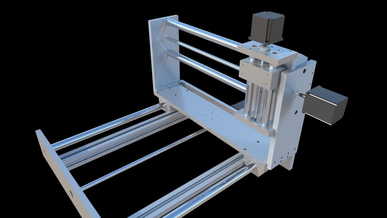 Armado de los ejes ( X y Z) Siguiendo los planos hechos en sketchup de una mauina CNC router.