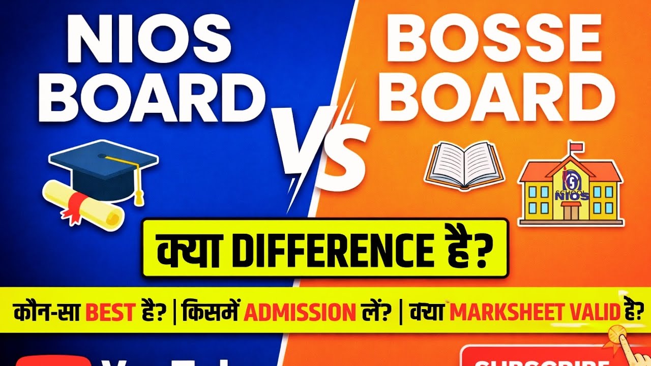 NIOS vs BOSSE 2026 | कौन-सा Open Board Best है? | Marksheet Valid Hai Ya Nahi? | Admission Guide