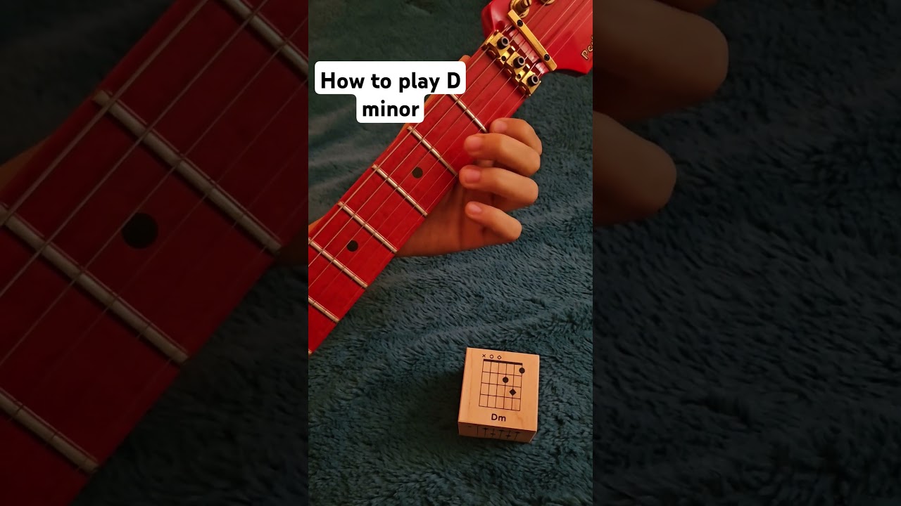 How to play the D minor chord on guitar. #guitar #guitartutorial #guitarchords #guitarplayer #chords