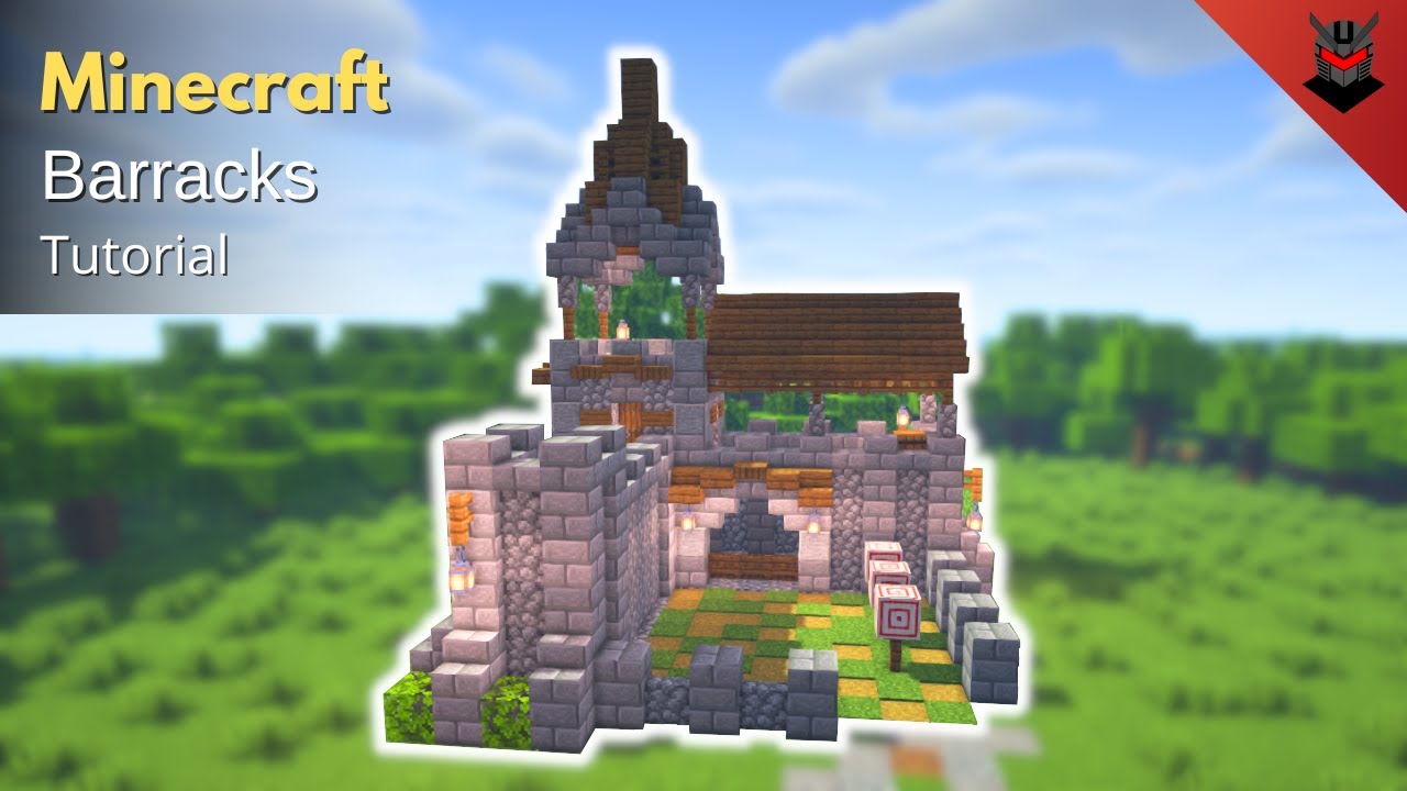 Minecraft: How to Build a Medieval Barracks | Barracks (Tutorial)