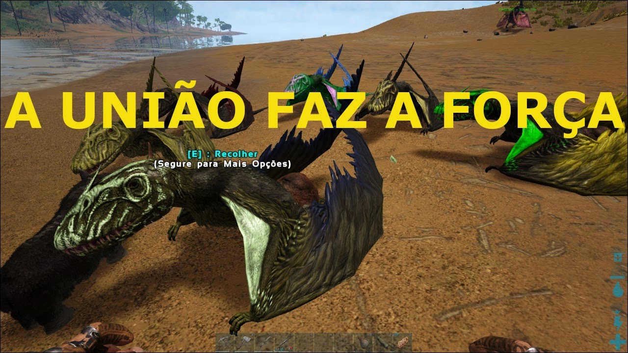 Como domesticar (tamar) um dimorphodon e pra que serve. Ark Survival Evolved #06*