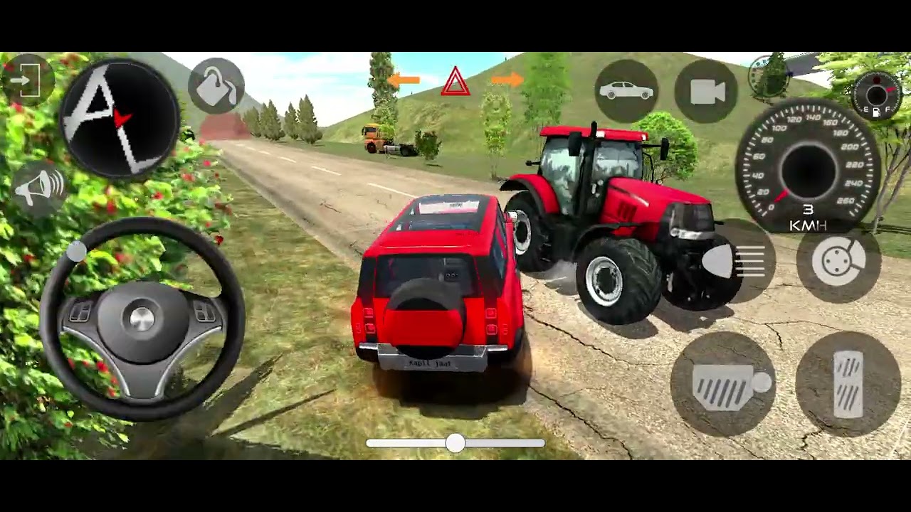 Red new defender 😯 very fast driving game Red new defender 😯 very fast driving game race