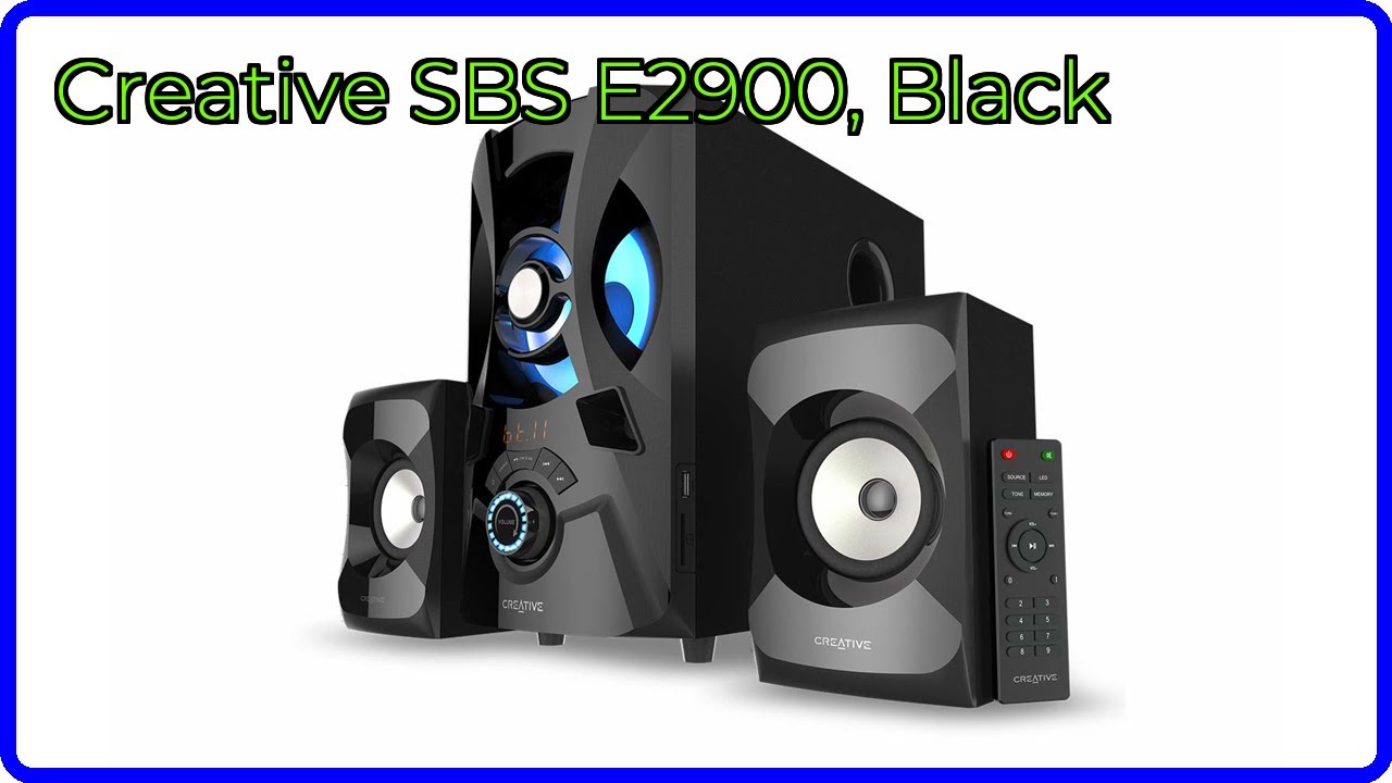 REVIEW (2026): Creative SBS E2900, Black. ESSENTIAL details.