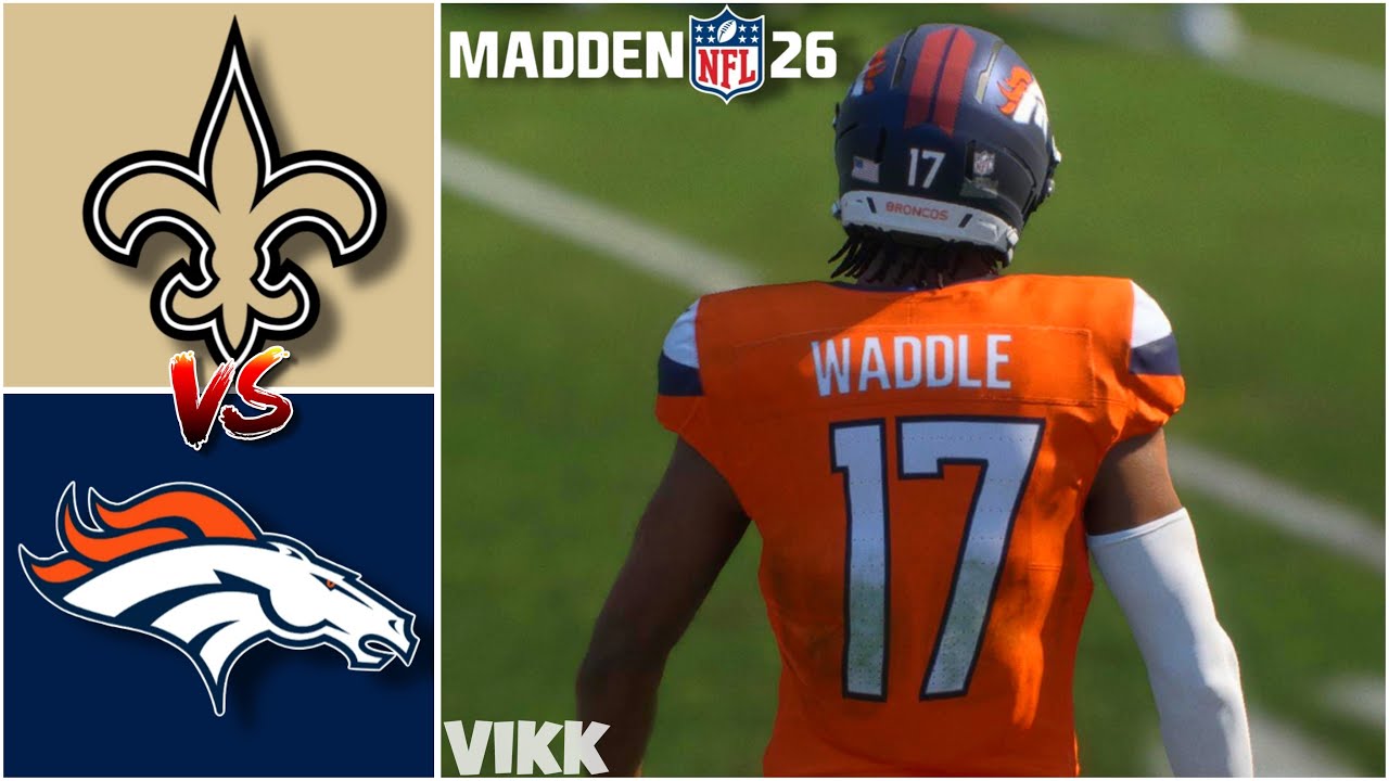 Saints vs Broncos Simulation | Madden 26 Free Agency Rosters