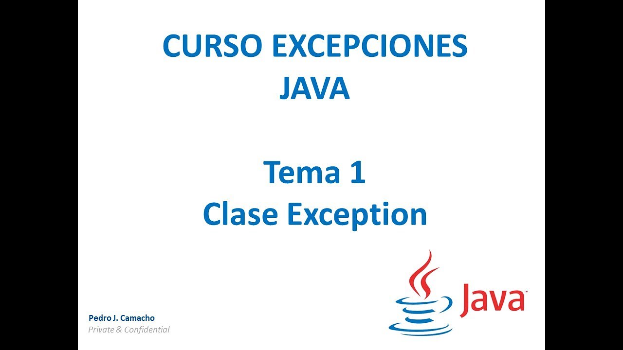 Tema 1 - Clase Exception