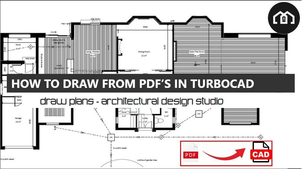 How to Redraw PDF's in AutoCAD & TurboCAD | Learn How To Create CAD Drawings From PDF's |