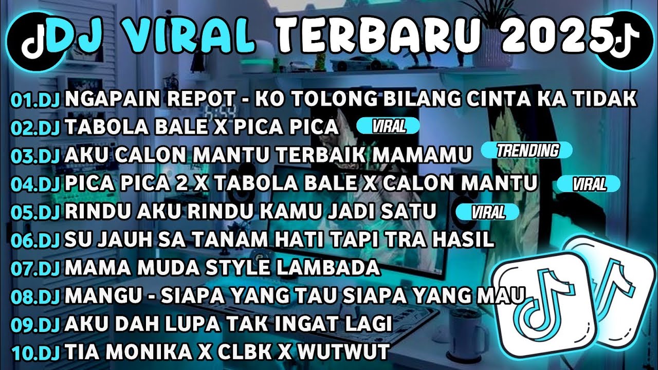 DJ TIKTOK TERBARU 2025🎵DJ NGAPAIN REPOT-KO TOLONG BILANG CINTA KA TIDAK🎵DJ TABOLA BALE X PICA PICA 2
