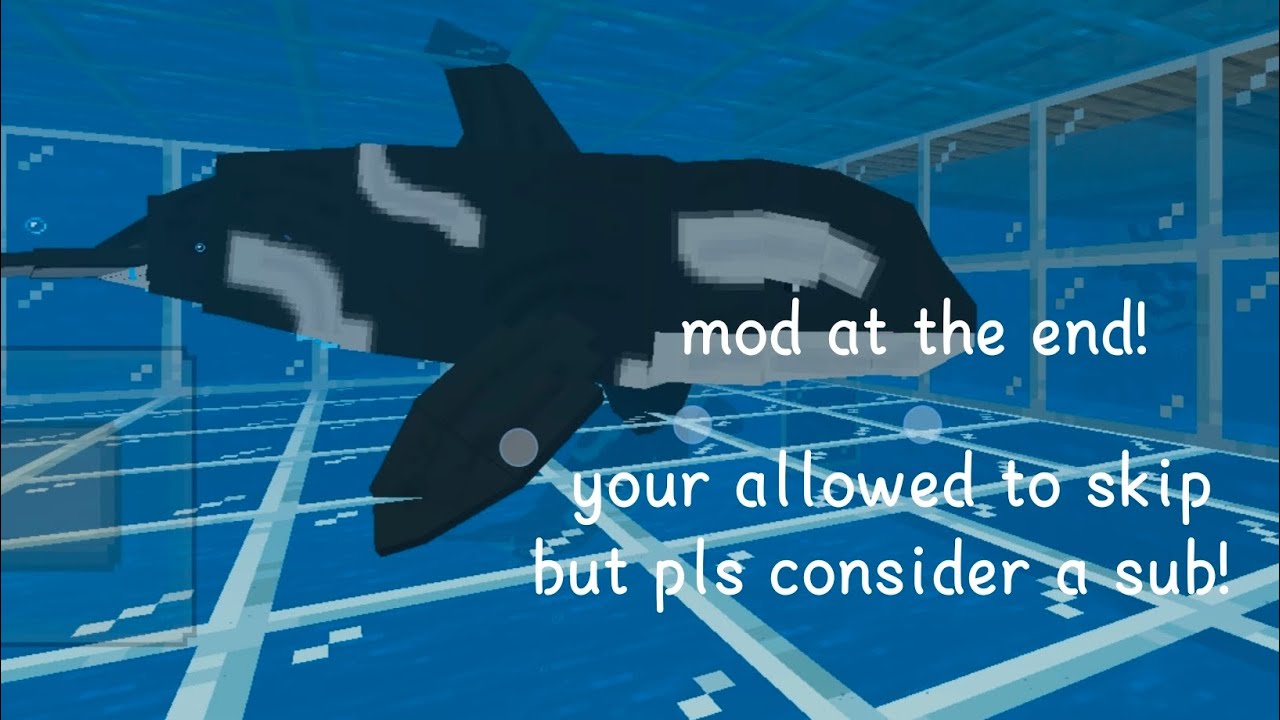 Actual good orca mod! (Includes more sea animals AND mod name at end, download from mcpdl) 