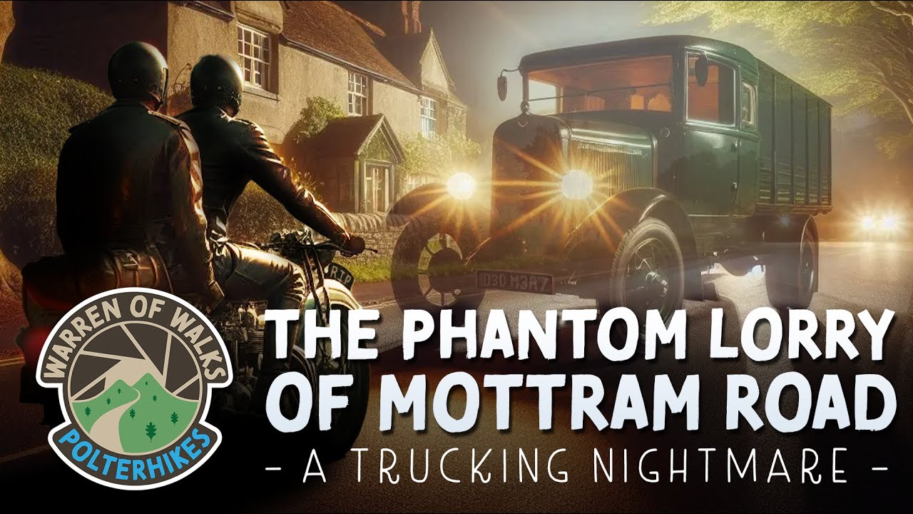 BRITISH FOLKLORE STORIES - The Phantom Lorry that haunts Mottram Road 👻 Polterhikes - Ghost Story