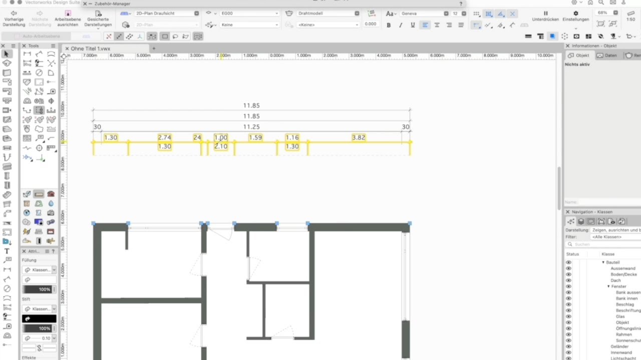 Vectorworks Tutorial: Bemaßung | Skills and Drills Innenarchitektur
