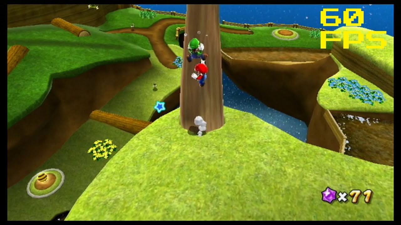 52. [60 FPS] Luigi in the Honeyhive Kingdom - Honeyhive Galaxy - Super Mario Galaxy