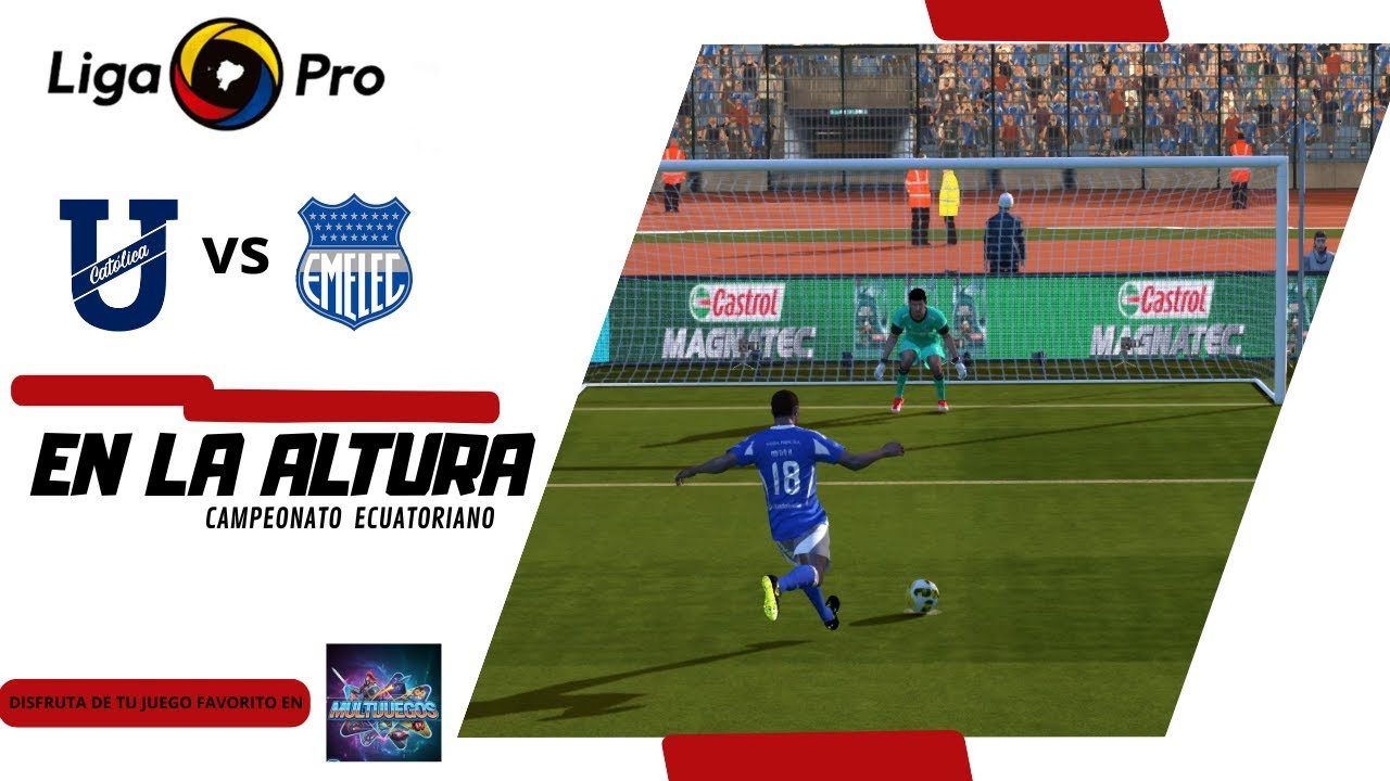 ¡BATALLA EN QUITO! ⚡ EMELEC visita a la CHATOLEÍ 🔥 en un Partido de Infarto ( Liga Pro PES 2017)