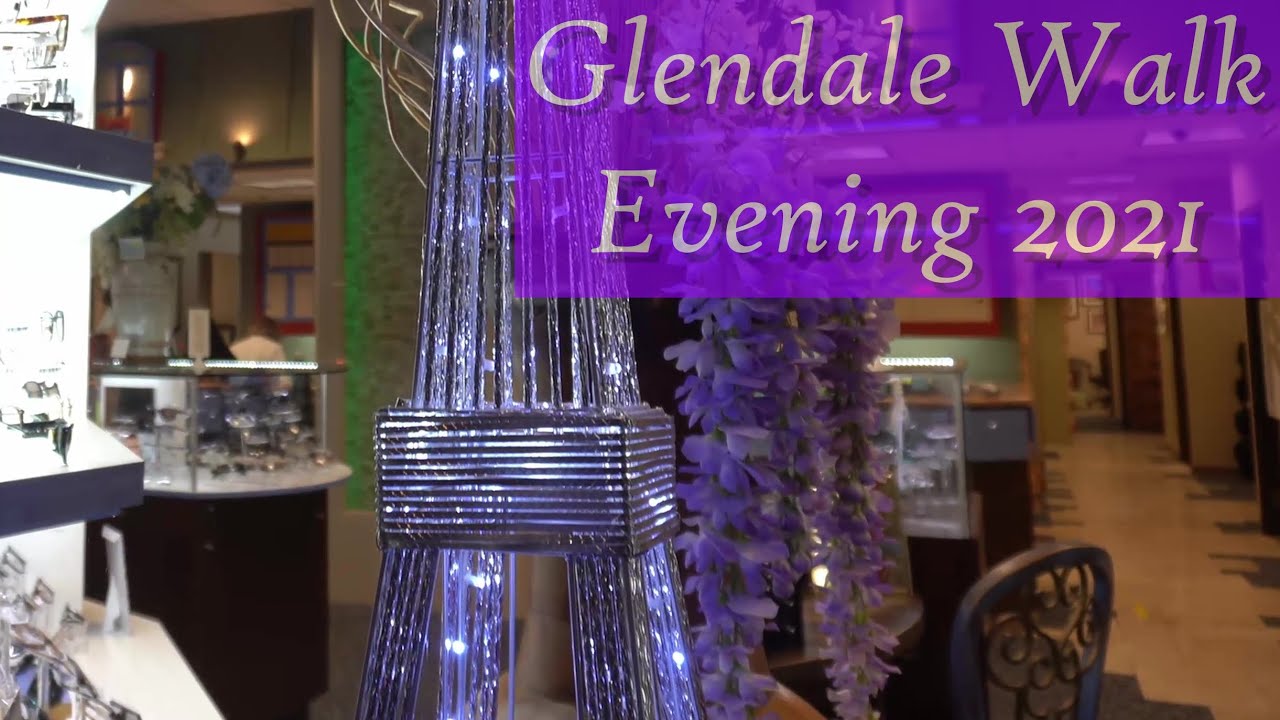 4K Virtual Walking Tour Glendale Ca Brand  Evening Walk 2021