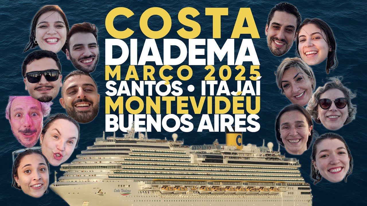 Cruzeiro Costa Diadema em grupo (Itajaí, Montevidéu e Buenos Aires) - Mar 25